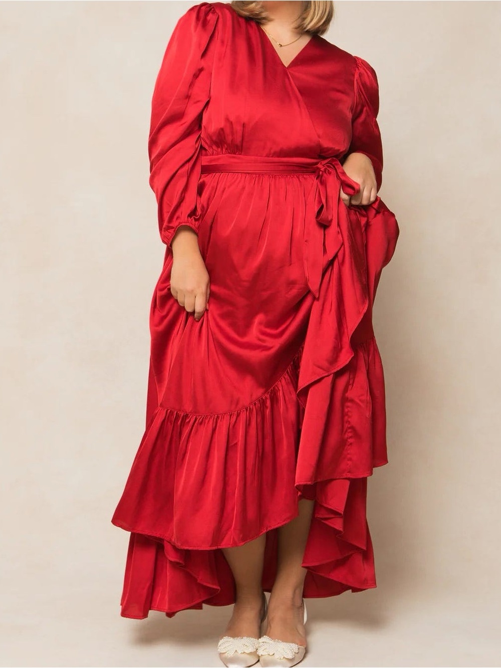 Ivy City Co - Mi Amor Dress - Faux-Wrap Maxi